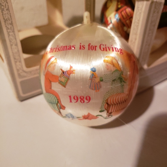 Vintage Christmas Satin Tree Ornaments Lot of 6 - Picture 7 of 8